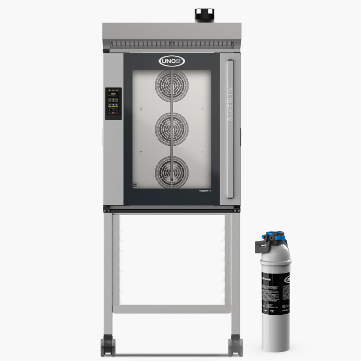 Medium koncept 3: Bakerlux MASTER 10 plader (60 x 40 cm) på stativ med vandfilter