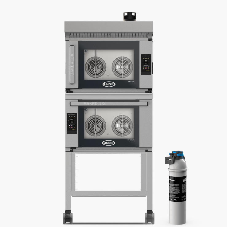 Medium koncept 2: Bakerlux TOUCH 4 plader (60 x 40 cm) på stativ med vandfilter