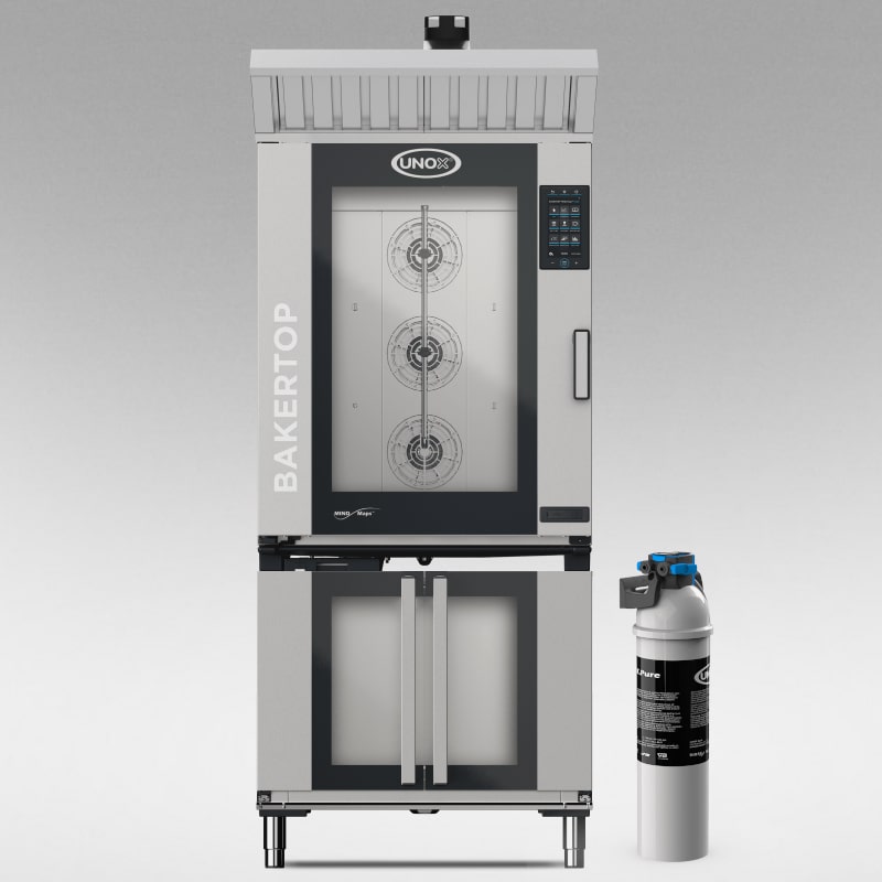 Stort koncept 3: Bakertop Plus 10 plader (60 x 40 cm) med raskeskab, steam condenser og vandfilter